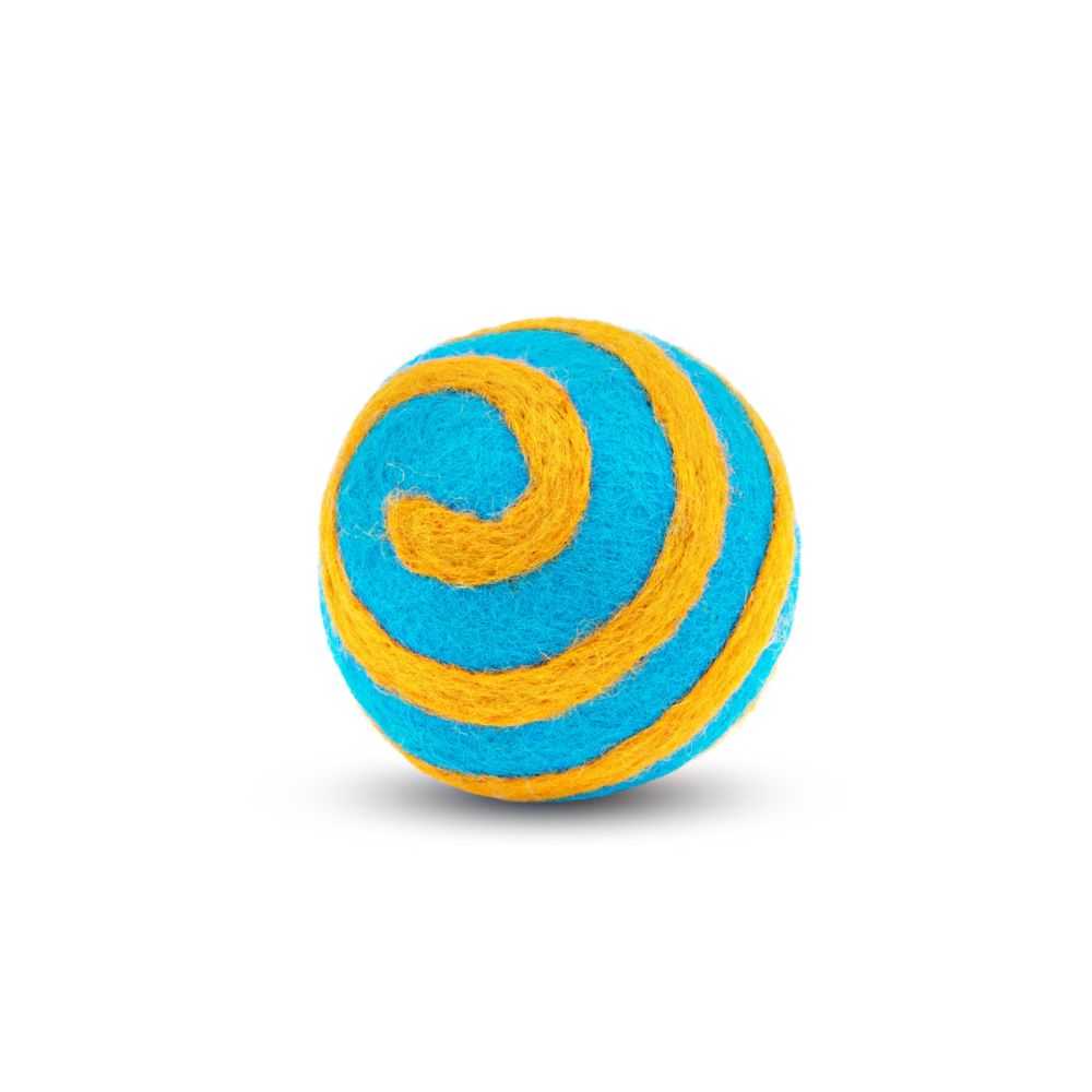 Eco Ball - Blue and Orange Swirl